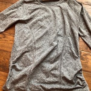 Athleta Heathered Gray Long Sleeve